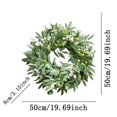 thumbnail image 3 of 50% off clearance! Spring Wreath with Paper Box Packaging - 2025 Hot Spring and Summer Simulation Flower Wreath Olive Berry Front Door Hanging Home Decoration, 3 of 9