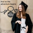 thumbnail image 2 of TURANDOSS Graduation Gifts for Her 2024， Keychain Quote And So The Adventure Begins Map Keychains College Graduation Gifts for Her 202,4, 2 of 6