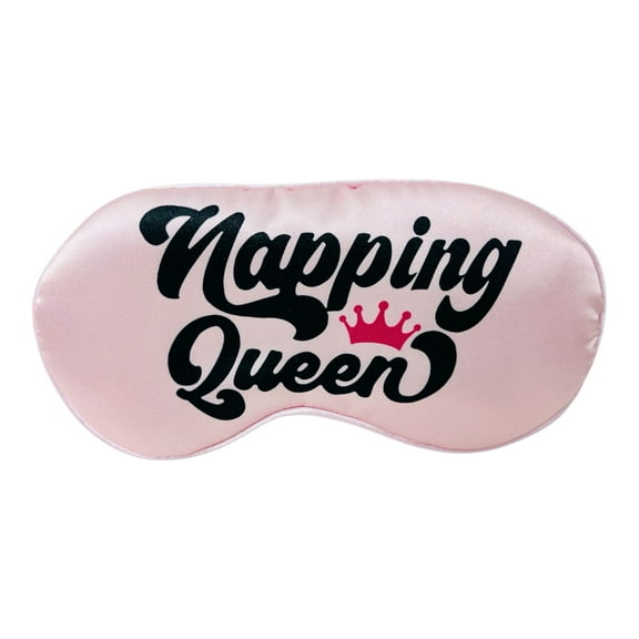 Napping Queen Funny Sleep Masks for Women Mom and Teen Girls, Ultra Soft Sleeping Mask with Adjustable Strap