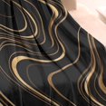 thumbnail image 3 of Black Gold Wave Marble Pattern Blanket,Comfortable Soft Flannel Throw Blanket,All Season,Warm Lightweight Blankets for Sofa Bed Couch Living Room Chair,30"x40", 3 of 4