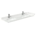 thumbnail image 3 of Elan TK 66" White Double Vanity & Carrara Cultured Marble Top & Nickel Trim, 3 of 5