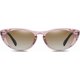 thumbnail image 4 of A pair of retro cat eye ladies sunglasses retro narrow 90s polarized sunglasses (champagne leopard print), 4 of 4