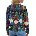 thumbnail image 7 of Women'S Christmas Sweater Cute Fun Christmas Sweater Fall And Winter Long Sleeve Knitted Sweater for Fall and Winter, Festive and Cozy, Ideal as Christmas Sweaters for Women ,Blue,L, 7 of 7