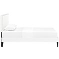 thumbnail image 2 of Modway Phoebe Lit Plateforme Double en Vinyle avec Pieds Carrés Fuselés, Blanc, 2 of 7
