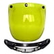 thumbnail image 5 of Bubble 3 Snap , para cascos de motocicleta abiertos Parabrisas universal solar duradero Parabrisas Visor de lente de casco de , AMARILLO, 5 of 6