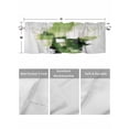 thumbnail image 4 of Valances for Windows Abstract Minimalist Rod Pocket Cafe Window Treatments Valance Curtains for Kitchen Bathroom Laundry Basement Windows 56"x16", 4 of 9