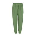 thumbnail image 5 of Bronze Wide Leg Sweatpants Womens Elastic Waist Pants Casual Trousers with Pockets Fashion Clothing, 5 of 5