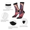 thumbnail image 3 of Yiaed Flower White Horse Print Great elasticity Crew Socks Sports socks for Men and Women, 3 of 5