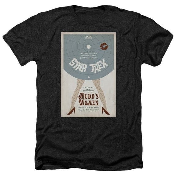 Star Trek - Tos Episode 6 - Heather Short Sleeve Shirt - Large