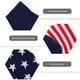 thumbnail image 4 of 2 pares de calcetines de algodón bandera americana raya diseño calcetines de calcetines de moda para hombres, 4 of 8