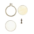 thumbnail image 1 of kurtrusly Mini Embroidery Hoop Wooden Square Cross-stitch Frame Small Hand Stitching Fixator Oval Framing Hoop Ring DIY Gift, 1 of 9
