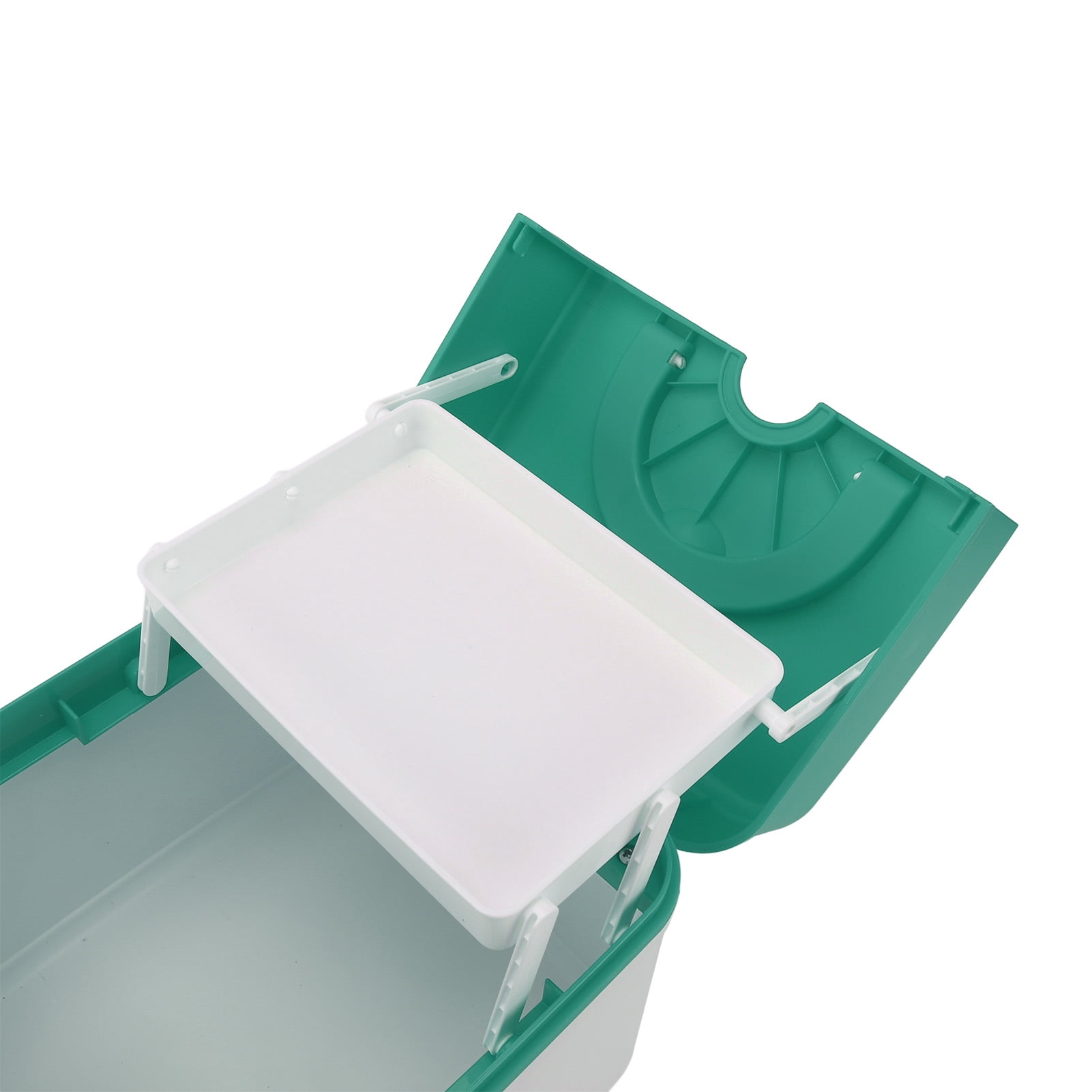 YAHHU Medicine Storage Box Emergency Supplies Organizer Medical Kit Container for Kindergarten School Home Green - Large Capacity First Aid Box (12.99 inches / 33 cm Length, 3.08 lbs / 1400 g)
