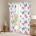 thumbnail image 3 of Homewish Cartoon Bow Tie Black Out Curtains for Teens Boys Girls,Blue Pink Curtains Pack of 2 (42x63 Each),Cow Print Bedroom Curtains,Breathable Home Decor, 3 of 6