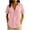 Pink, variant on Kingdiese Womens Solid Color Relaxed Fit Short Sleeve Top For Everyday Casual Wear Swim Shorts Women, Size S