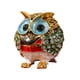 thumbnail image 2 of Joyero de búho, adorno coleccionable creativo, figura de búho para anillos Verde dorado, 2 of 9