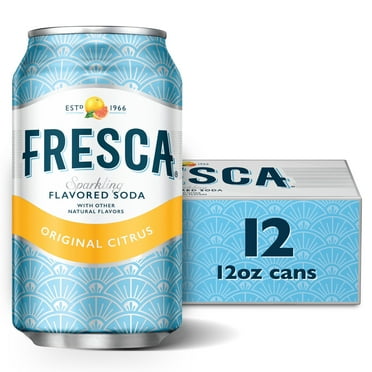 Fresca Citrus Soda Pop Fridge Pack, 12 fl oz, 12 Pack Cans