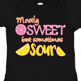 thumbnail image 4 of Inktastic Mostly Sweet, but Somtimes Sour Pink and Yellow Lemons Boys or Girls Baby Bodysuit, 4 of 5