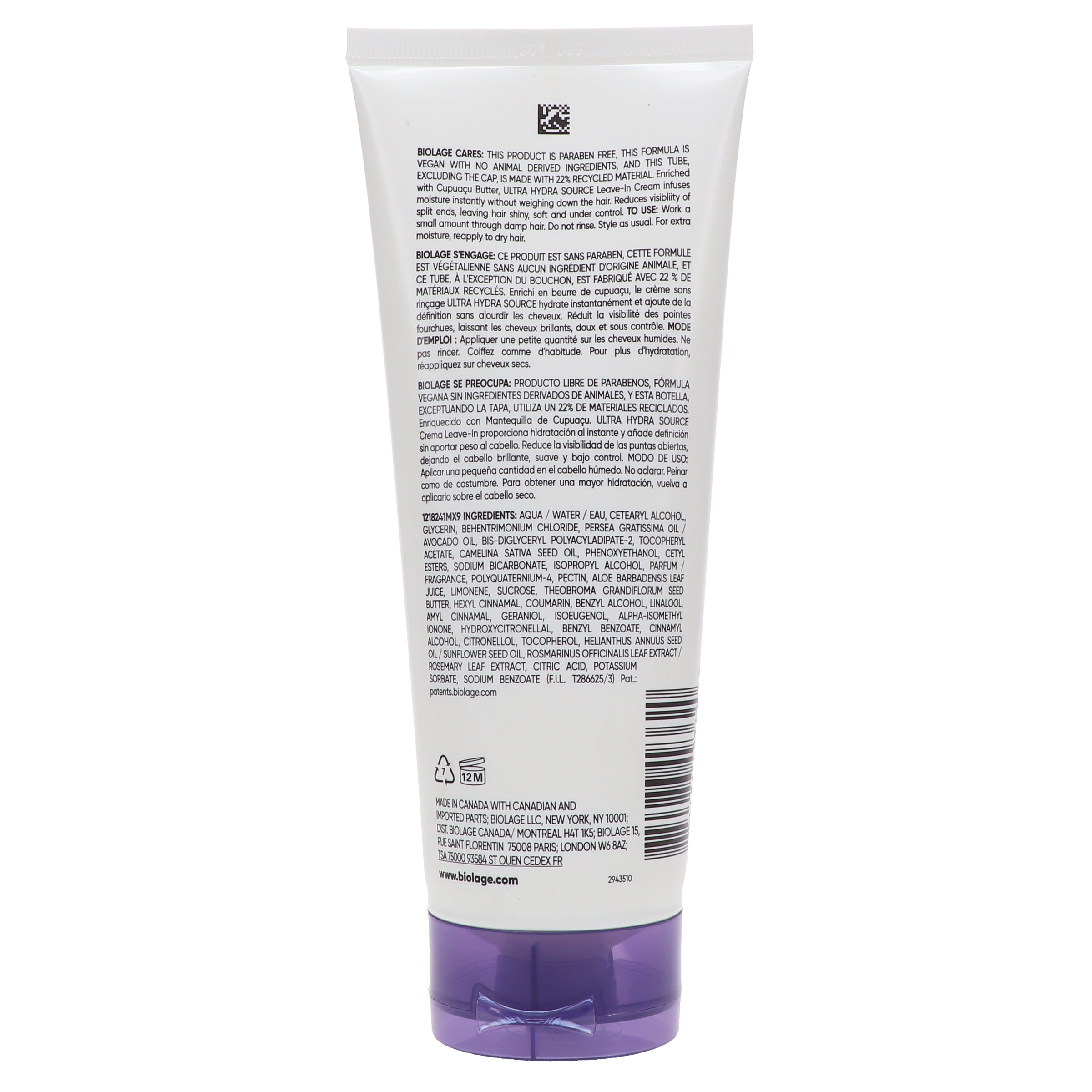 Matrix Biolage Ultra Hydra Source Daily Leave-In Cream 6.7 oz