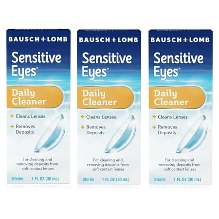 3 Pack - Bausch & Lomb Sensitive Eyes Daily Cleaner 30 mL Each