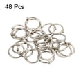 thumbnail image 3 of Unique Bargains 0.8' OD 0.6' ID Loose Leaf Rings Binder Ring Steel for Book DIY Scrapbook Notebook, Silver 48 Pack, 3 of 5