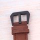 thumbnail image 4 of EeaseMX Correa de reloj de cuero con hebilla chapada en acero inoxidable, compatible con TOMTOM Runner 3 (café), 4 of 7