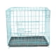 thumbnail image 1 of Jaula plegable con inodoro para perros, caniches, perros pequeños y medianos, gatos, conejos y mascotas (azul), 1 of 6