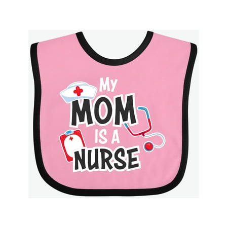 

Inktastic My Mom is a Nurse Gift Baby Boy or Baby Girl Bib