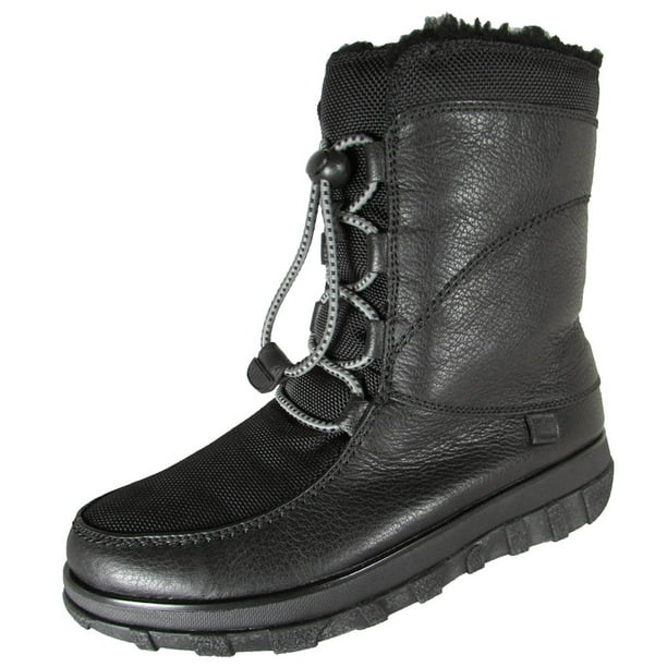 FitFlop - FitFlop Womens Sporty Lace Up Mukluk Shearling Boot Shoes, Black, US 5 - Walmart.com
