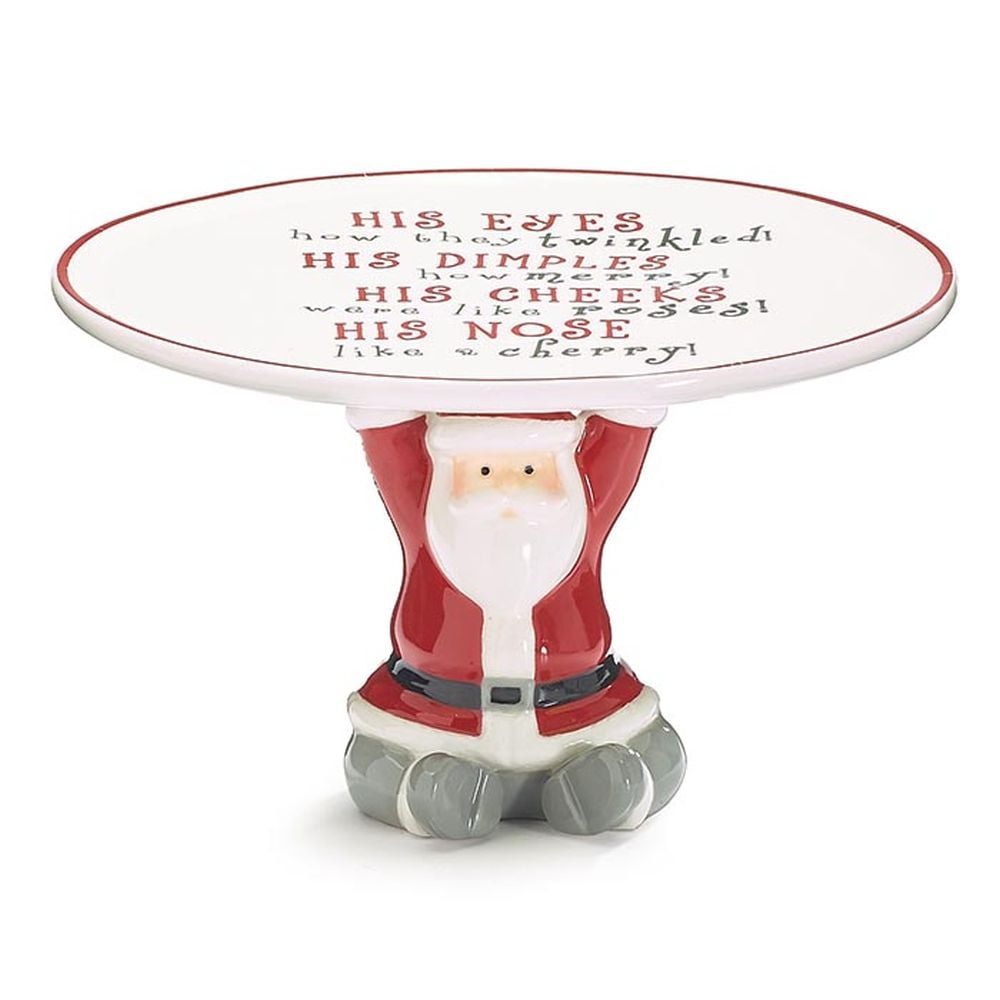 Burton & Burton Cookie Plate Merry Santa