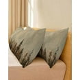 thumbnail image 4 of Beige Forest Body Throw Pillow Cover Case, Couch Sofa Bed Pillowcase, Soft Decorative Pillow Protector, Trees Landscape Ombre Shabby Vintage 20x54Inch Long Reversible Pillow Shams with Zipper, 4 of 6