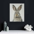 thumbnail image 5 of Acheng  Sylvie Bunny Portrait on Linen and Bunny Tail on Linen Framed Canvas Wall Art Set by Amy Peterson Art Studio, 2 Piece 23x33 Natural, Cute Animal Art for Wall picture 2, 5 of 5