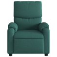 thumbnail image 5 of vidaXL Massage Recliner Chair Dark Green Fabric, 5 of 5