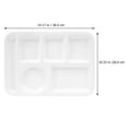 thumbnail image 2 of HOOWIFFY Portion Control Plates Divided Plates White Moisture Retention for Lunch Plate 1Set, 2 of 8