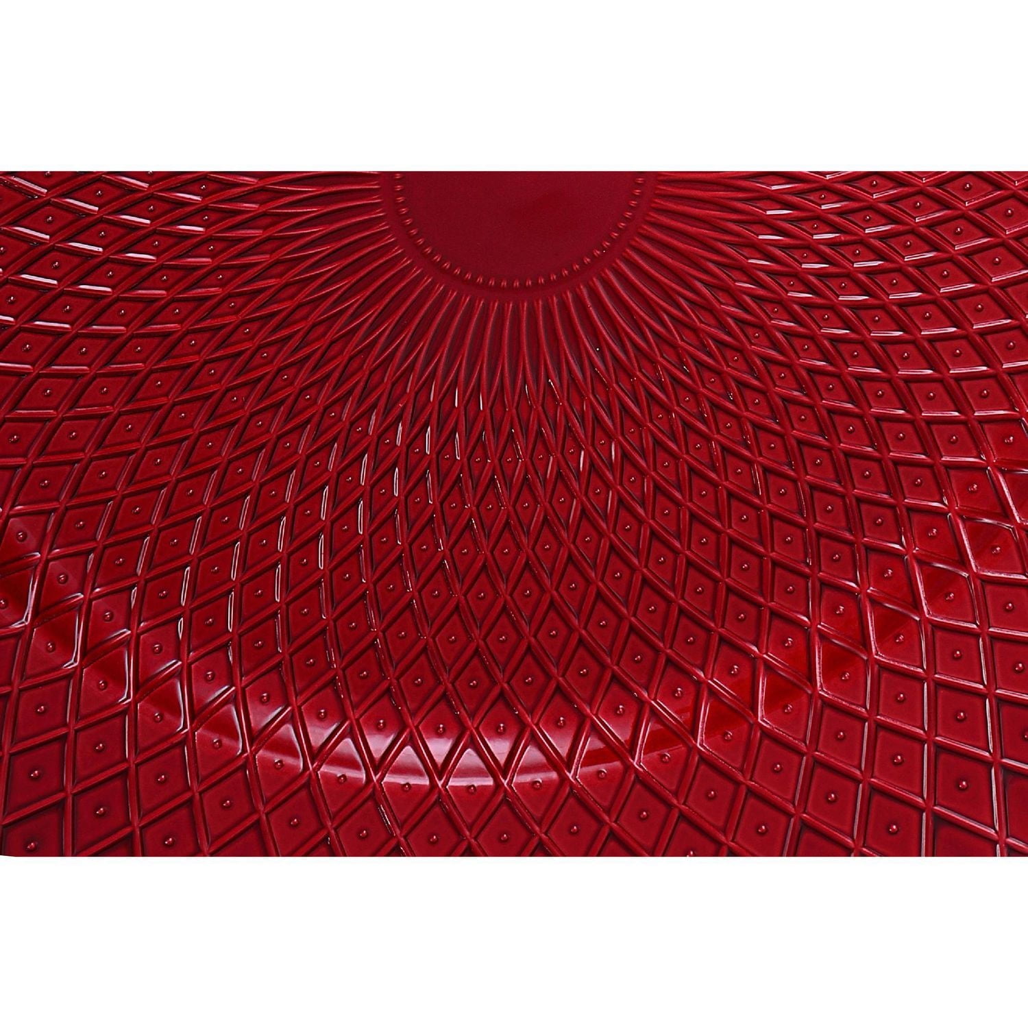 Charger Plate (Dotted Diamond) (Red) (13") - Set of 6