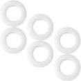 thumbnail image 1 of GOOHOCHY 6Pcs Bigger Curtain Rings Plastic Circle Hanging Support for Homeowners, 1 of 8