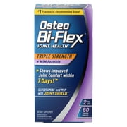 Osteo Bi-Flex Triple Strength with MSM, Glucosamine, Joint Health Supplement, 80 Coated Tablets