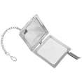 thumbnail image 5 of 1 PC filtro de té de múltiples pioneros de la pirámide de la pirámide de acero inoxidable (plata), 5 of 5