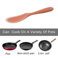 thumbnail image 5 of 8.9" Silicone Soup Ladle Spoon Wood Hand Restaurant Kitchen Scoop Utensil Cooking Supplies Coral Pink, 5 of 7