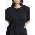 thumbnail image 3 of ELOQUII Women's Plus Size Cross Front Flutter Sleeve Dress, 3 of 3