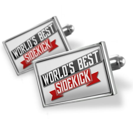 Cufflinks Worlds Best Sidekick - NEONBLOND