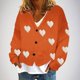 thumbnail image 1 of Puntoco Chaqueta Informal Con Botones Y Estampado De Moda Para Mujer, 1 of 5