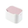 thumbnail image 3 of WHAMVOX Cute Pink Plastic Desktop Trash Bin MultiFunctional Waste Container for Home and Office Use 6.3 x 5.5 x 5.5 inches, 3 of 8