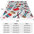 Barber Tools Pattern Blanket for Couch Bed Throw Blanket, Aesthetic