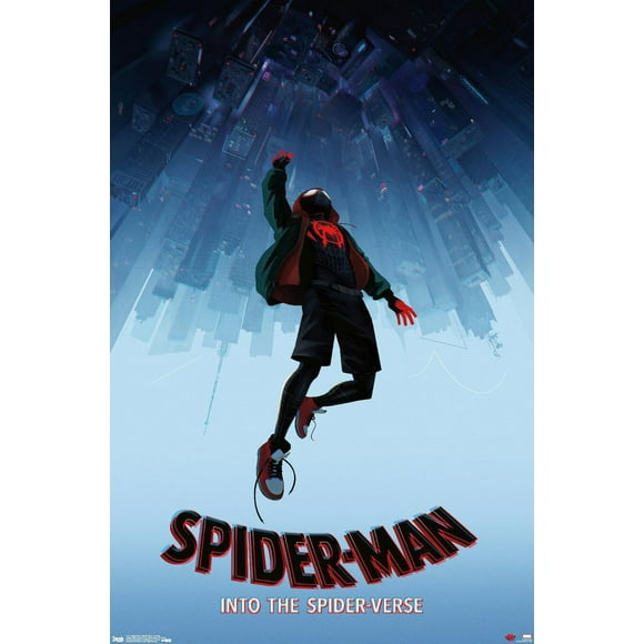 Marvel Spider-Man: Into The Spider-Verse - Falling Wall Poster, 22.375" x 34"