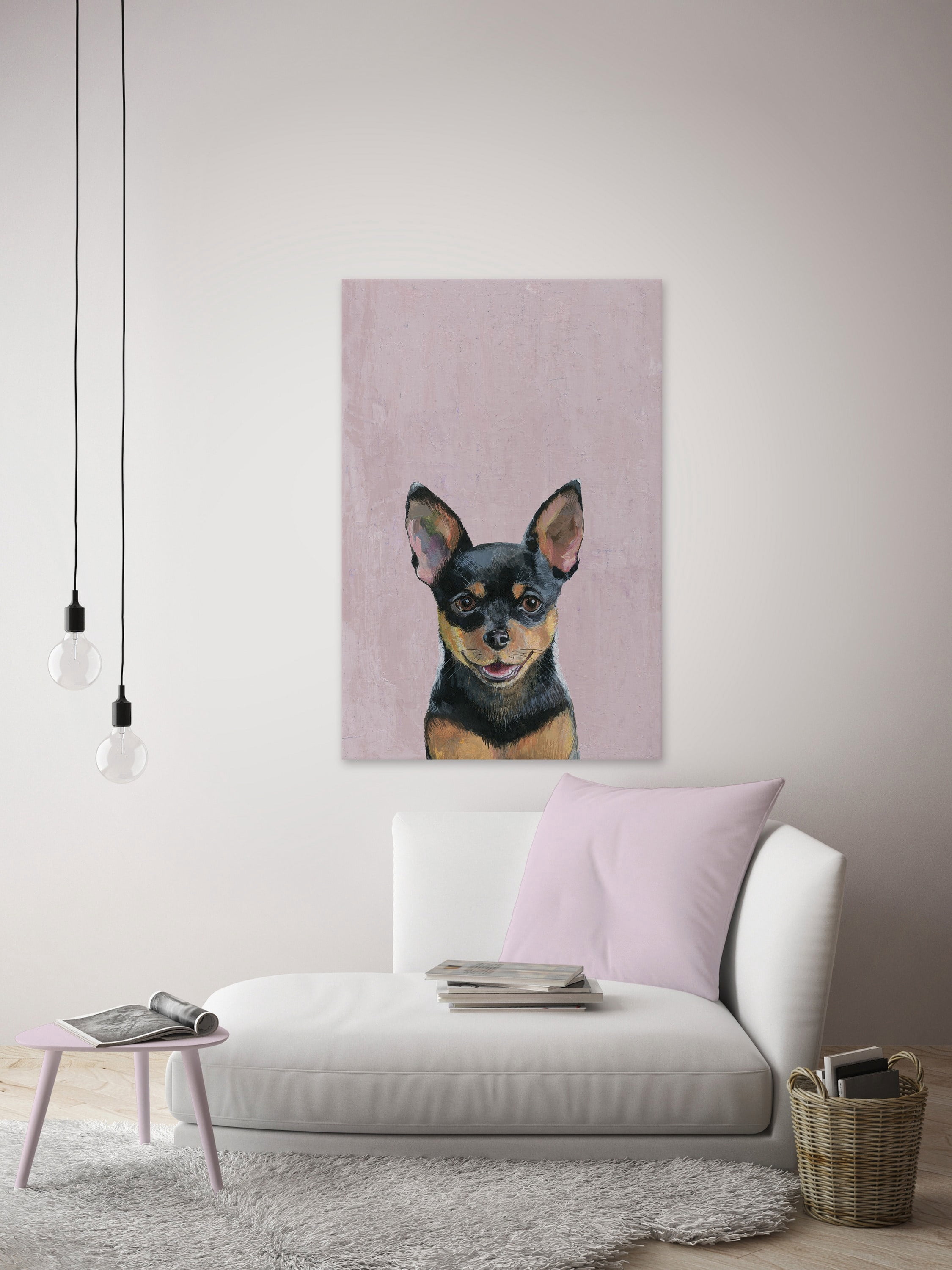 Marmont Hill "Simply Puppy" Painting Print on Wrapped Canvas