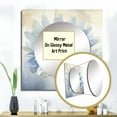 thumbnail image 3 of Designart "Blooming Blue White Chrysanthemum Vintage Blooms" Flowers Square Mirror For Wall Decor - Large Blue Square Printed Wall Mirror Art - Wall Mounted Square Large Mirror, 3 of 5