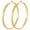 Gold-40mm, variant on 925 Silver Plated Hoop Earrings for Women, Large Lightweight Thin Hoops with 925 Sterling Silver Posts, Hypoallergenic Sensitive Ear Jewelry, 5 Sizes 30-70mm