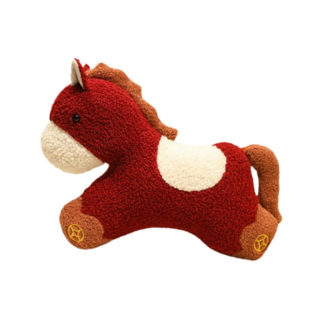 Caballo de peluche, juguete de caballo, juguetes para abrazar, muñeco de animal para lanzar, para niños, niñas, niños, adolescentes, sala de estar