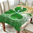 thumbnail image 3 of Coolnut Rectangle Table Cloth St.Patrick's Day Clover Tablecloth Waterproof Anti-Shrink Soft and Wrinkle Resistant Decorative Fabric Table Cover for Outdoor Picnic/Kitchen Dining 54x72In, 3 of 7