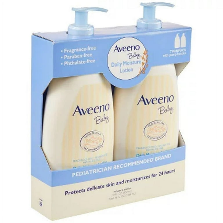 Aveeno Baby Daily Moisture Lotion with Pump, 24Hr Protection